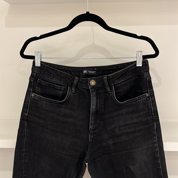 Zara black straight jeans - Picture 3 of 4